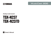 Yamaha TSX-N237 - Owners manual